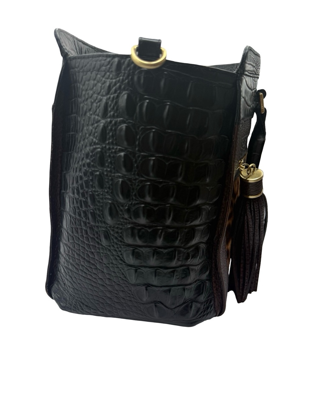 Brahmin Anna satchel w/ Calf hair design - Picture 11 of 12